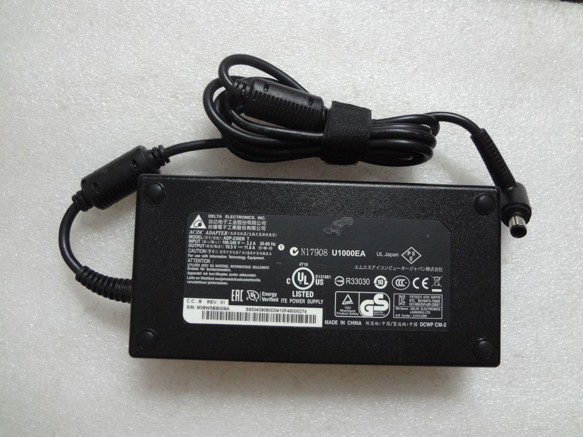 New Delta 19.5V 11.8A 230W ADP-230EB T AC Adapter Charger for MSI GT72 GT72S GT72VR Gaming